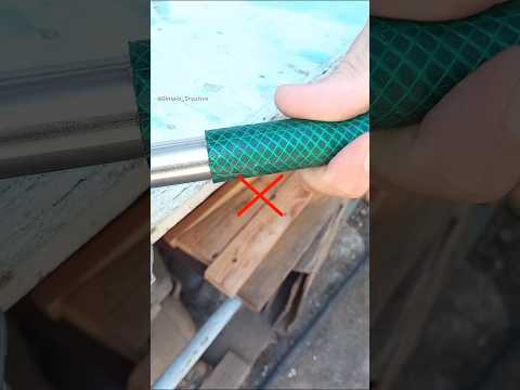 New Homemade Tips and Tricks! How to Securely Attach a Hose to a Metal Pipe without a clamp #shorts