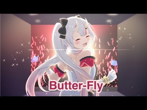 Nakiri Ayame (百鬼あやめ) - Butter-Fly - [ENG/Lyrics SUB]