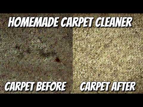 How to make homemade carpet shampoo and spot remover