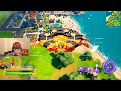 Surprising YOUTUBERS with a *CUSTOM* UFO in Fortnite!