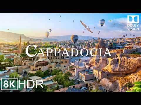 Cappadocia, Türkiye, 8K ULTRA HD HDR 60FPS in Drone Video Dolby Vision™