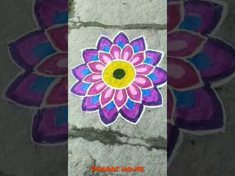 New rangoli design||pongal kolam||small rangoli||dharas house||#shorts