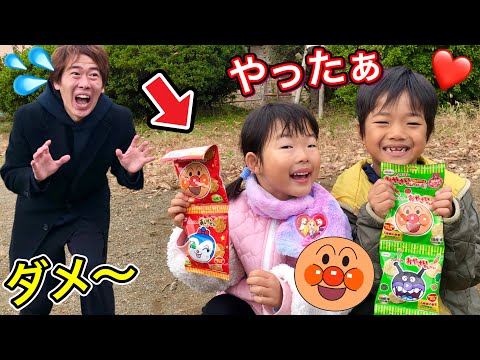 【寸劇】公園にアンパンマンのお菓子が落ちてました…食べちゃダメ〜