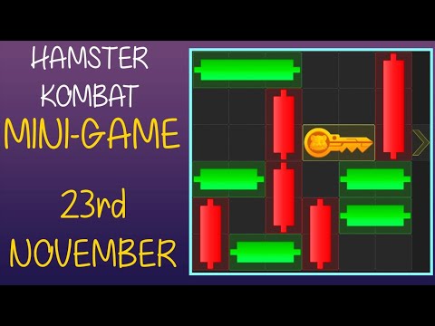 Hamster kombat Mini-Game 23 November (Puzzle Solved) #hamsterkombat #minigame #hamsterkombatminigame