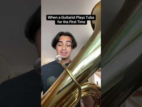 When a Guitarist Plays Tuba for the First Time 🤪