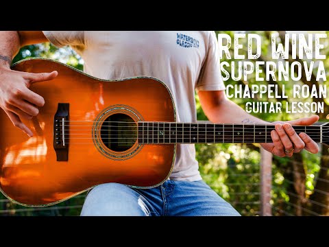 Red Wine Supernova Chappell Roan Guitar Tutorial // Red Wine Supernova Guitar Lesson #1046