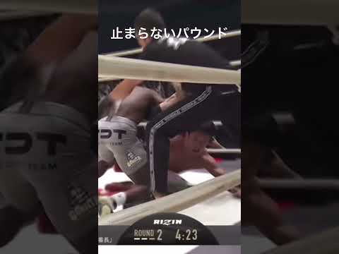 止まらないパウンドがヤバすぎる #shorts 【RIZIN】