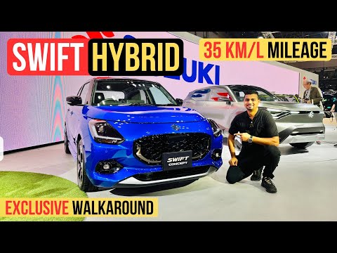 2024 Maruti Suzuki Swift Hybrid with 35 KMPL 😮😮 - Exclusive Walkaround