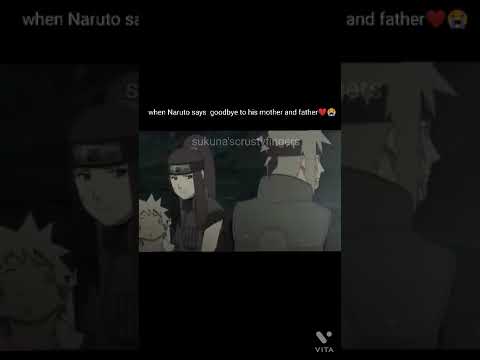 when Naruto says goodbye to his mother and father [Naruto   edit]❤️😭#naruto #shorts