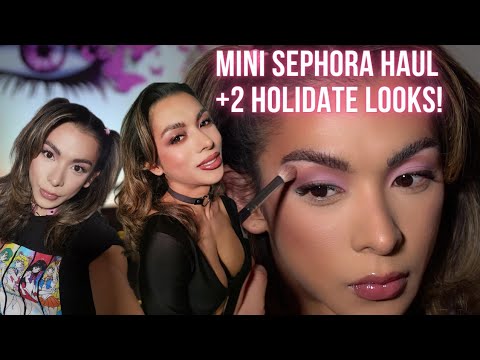 My ROUGE- SEPHORA HAUL + 2 HOLIDATE Looks