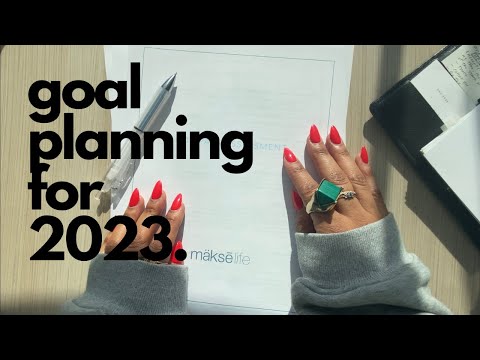 goal planning for 2023 | makselife free printables + poi&hun goals bundle | fortheplannergirls