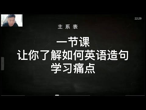 英语初级语法，一节课了解如何造句，为什么英语学了很多年，无法造句。主系表句型讲解。