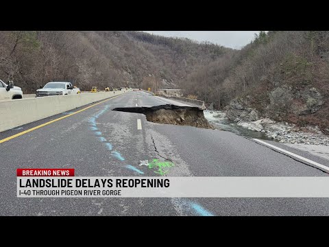 New landslide delays reopening of I-40 through NC mountains