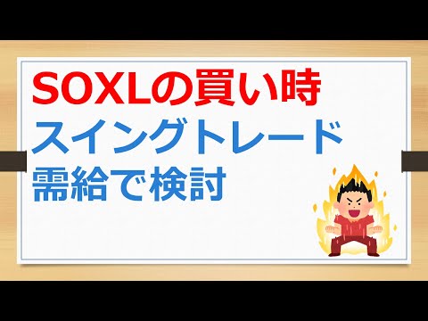 SOXLの買い時、スイングトレード、需給で検討【有村ポウの資産運用】241002