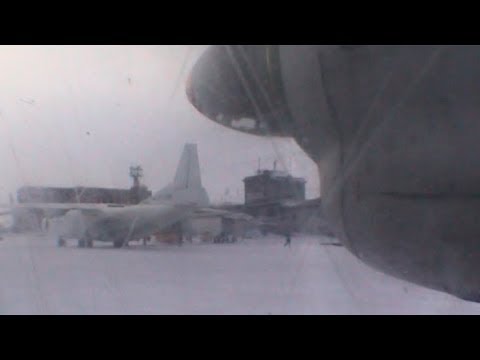 Take off from khatanga towards sredny base - Geographic North Pole 2002 expedition