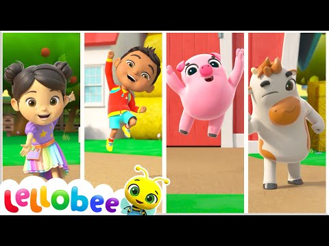 L-L-Lellogames:  Fun Farm Challenges! 🥇🚜 | 🌻Lellobee City Farm - Kids Playhouse Song Mix