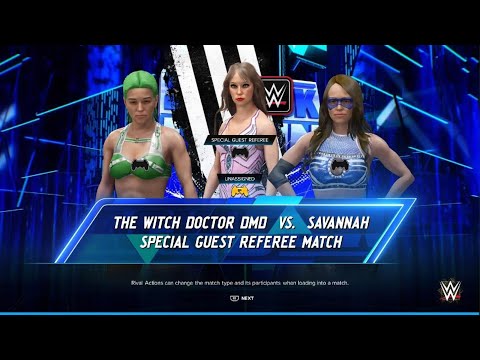 AWA knockdown live WWE 2K24: DMD vs Savannah. Special guest referee (Taylor Swift)