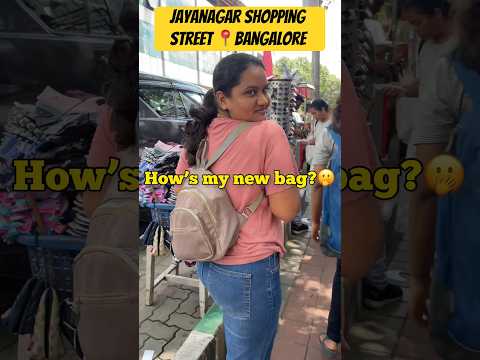 🤩Jayanagar shopping street 📍Banglore #minivlog #viral #jayanagar4thblock #banglorestreetshopping