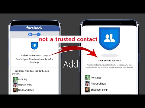 not a trusted contact | facebook not a trusted contact problem | trusted contact