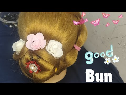 Funkey Puff Bun Hair Style ||😆👌🙏👍, #youtube #viralvideo #trending #1000subscriber #video #hindi #bun