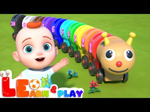 The Color Wooden Caterpillar Toy | Learning Videos for Kids | Learn & Play with Leo