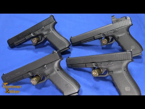 The Glock Competition Guns: 9mm, 40 S&W, 45 ACP, 10mm