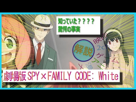 劇場版 SPY×FAMILY CODE: White　　解説/この映画は∞倍率おもしろい