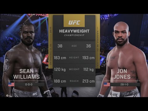 FCL Presents UFC WILLIAMS vs. JONES Sean Williams (c) vs. Jon Jones UFC HW Title