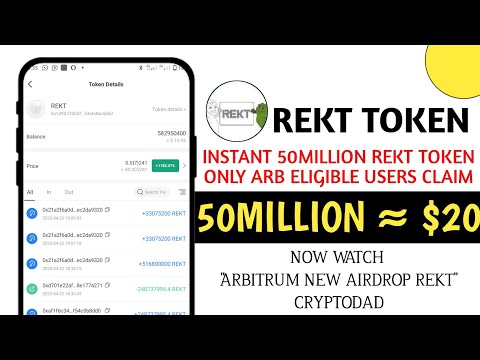 Arb Airdrop Eligible User Claim Instant Free Rektarb Rekt token on token pocket || Swap Rekt to USDT