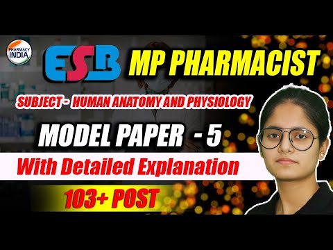 ESB MP Pharmacist | HAP | Model Paper - 5 | With Detailed Explanation #esb #pharmacist