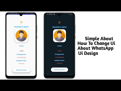 #17 CARA MENGGANTI TAMPILAN ABOUT WHATSAPP | UI DESIGN