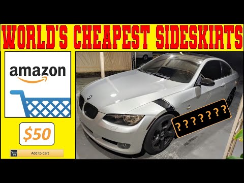 I Bought The CHEAPEST SIDE SKIRTS On The Entire Internet For My BMW.. (Actually)