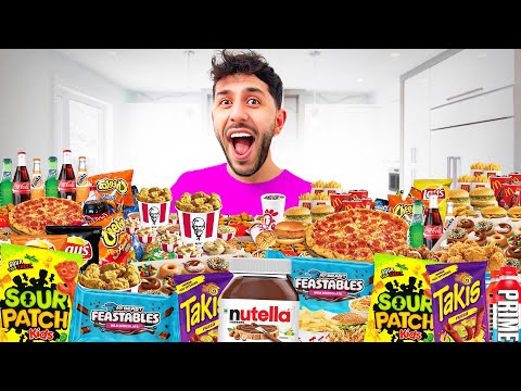 Eating 100,000 Calories in a Day - IMPOSSIBLE FOOD CHALLENGE