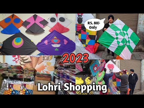 Kites Shopping 😱 For Lohri 2023 🤯 worth Rs . 6,000/-