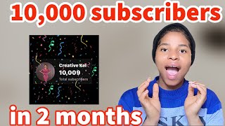 How I got 10k subs in 70 days on YouTube (No sub4sub) #seo