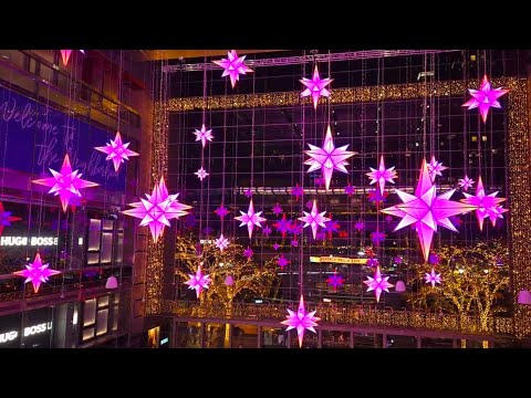 Columbus Circle Stars, Trump Tower, Times Square New York City LIVE Christmas 2024