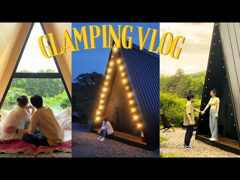 [International couple] Going glamping VLOG #amwf #vlog #couple