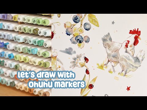 Testing Ohuhu Markers ✦ 320 Ohuhu Alcohol Marker Set