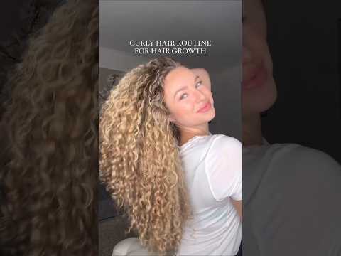 Curly hair routine for hair growth #curlyhair #curlyhaircare #haircare #curlyhairproducts