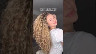 Curly hair routine for hair growth #curlyhair #curlyhaircare #haircare #curlyhairproducts