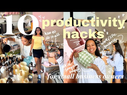 10 productivity hacks for small business owners // how to get it all done, balancing priorities