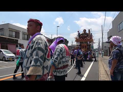 佐原の大祭2018夏　楽日　荒久区　曳き廻し