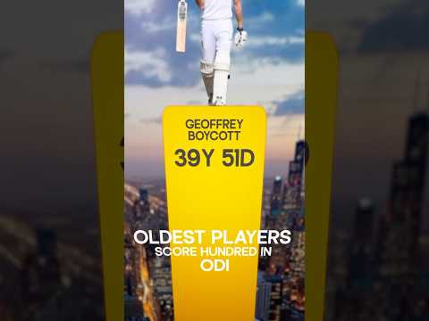 Oldest Players to  Score a Century #cricket #cricketshorts