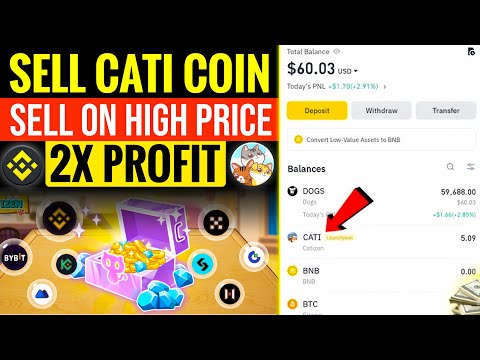 How to Sell Catizen CATI Coin on Binance Bitget & other Exchanges  | Double Profit