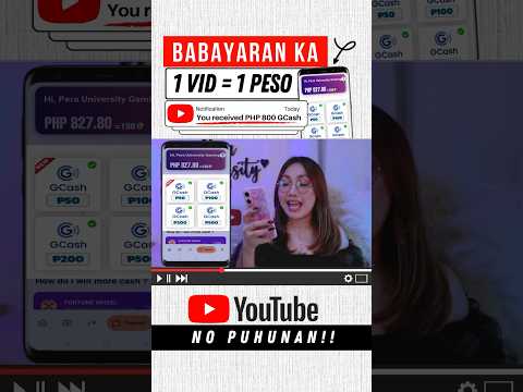 1 VID = 1 PESO | AKALA KO HINDI LEGIT! BABAYARAN KA PER SECOND SA YOUTUBE USING PHONE