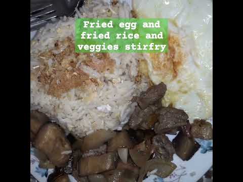 #friedegg #friedrice #mybrunch #sausage