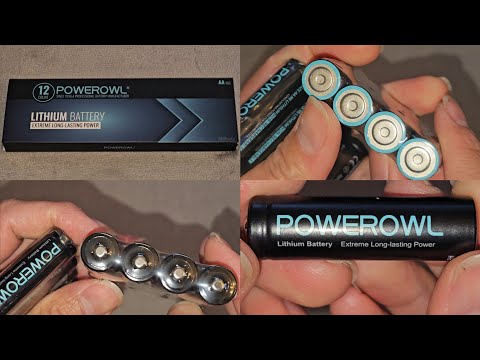 Powerowl 3400mAh Non-Rechargeable Lithium Batteries Extreme Long-Lasting Power Unboxing Review