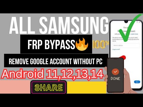 ✅ Samsung Frp Bypass Free Method || Samsung Frp Bypass Android 14_13 || Unlock without PC |New 2025