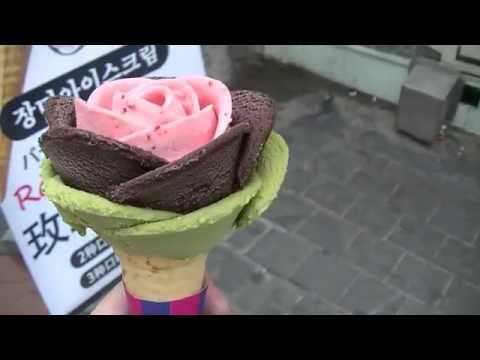 明洞のローズアイスクリームが高い！！Rose ice cream