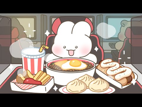 Internet cafe Mukbang / Animation Mukbang / 슈야 / SHUYA